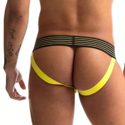 Jockstrap Rally 665 Zwart-Geel – 2/5