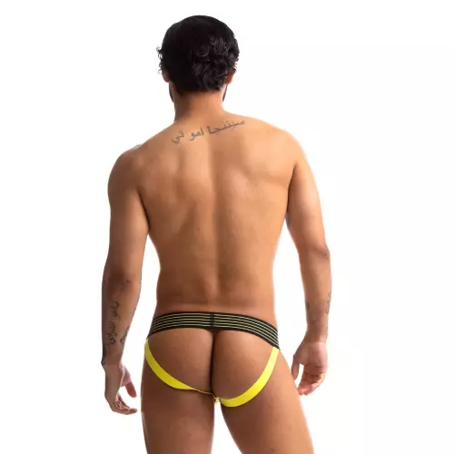 Jockstrap Rally 665 Zwart-Geel – 4/5