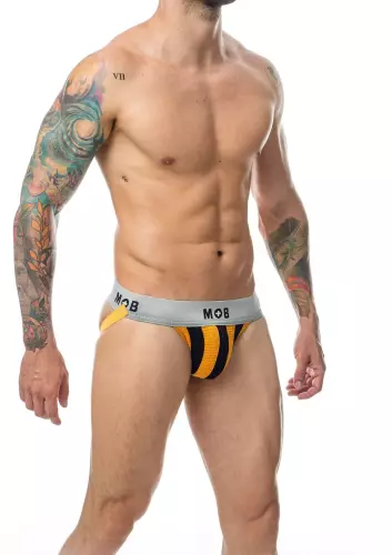 Jockstrap Mob Classic Zwart-Oranje – 3/6