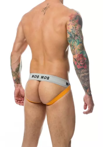 Jockstrap Mob Classic Zwart-Oranje – 6/6
