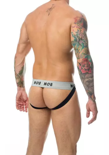Jockstrap Mob Classic Wit-Zwart – 6/6