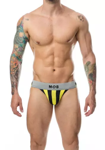 Jockstrap Mob Classic Zwart-Geel – 4/6