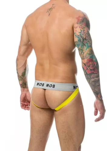 Jockstrap Mob Classic Zwart-Geel – 6/6
