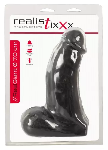 Giant Cock Dildo 18 x 7cm Black – 2/8