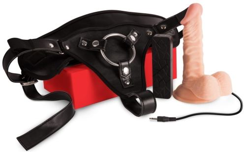 Sexxbian Clara Vibrating Strap-on Dildo 13 x 3.7cm