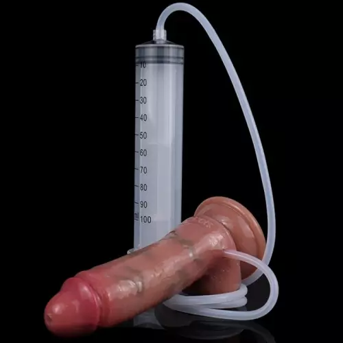 Ejaculerende Dildo Skinnier Leo 11.5 x 3.7cm Bruin – 4/5