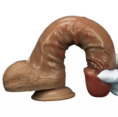 Dildo Realook 20 x 4.8cm Brown – 3/3