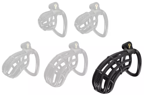 Cage de Chasteté Nexia XXL 11.5 x 3.4 cm Noire – 1/2