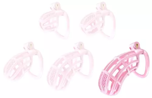 Nexia Keuschheitskäfig XXL 11,5 x 3,4cm Rosa – 1/2