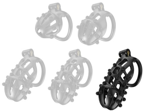 Chastity Cage Point Up XXL Black 12 x 4cm