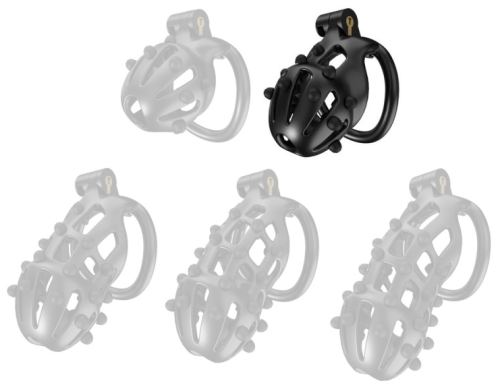Chastity Cage Point Up M Black 8 x 3.7cm