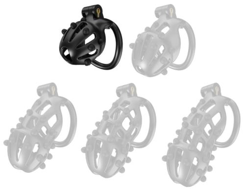 Chastity Cage Point Up S Black 6 x 3.5cm