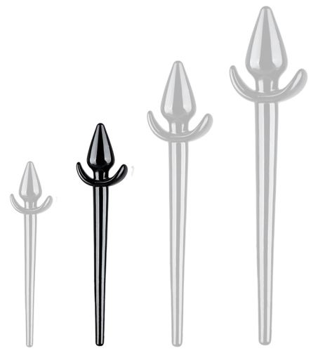 Staartplug ZooTail M 8 x 4 cm - Staart 22 cm Zwart