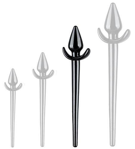 Staartplug Zoo Tail L 10 x 5 cm - Staart 27 cm Zwart