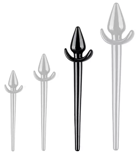 Plug staartje Zoo Tail L 10 x 5 cm - Staart 27 cm Zwart – 1/2