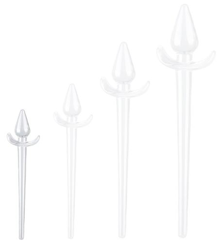 Staartplug Zoo Tail S 6 x 2.5 cm - Staart 16 cm Transparant