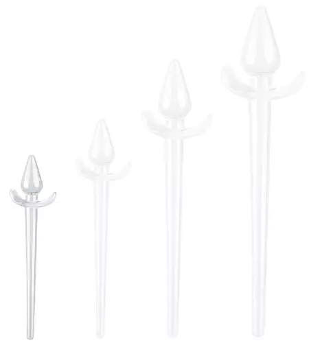 Plug staartje Zoo Tail S 6 x 2.5 cm - Staart van 16 cm Transparant – 1/4