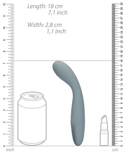 Vibrierender Stimulator Vibe Spot 17 cm Grau – 10/10