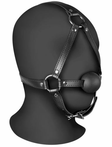 Muiltjesknevel met Bal Gag Xtreme Zwart