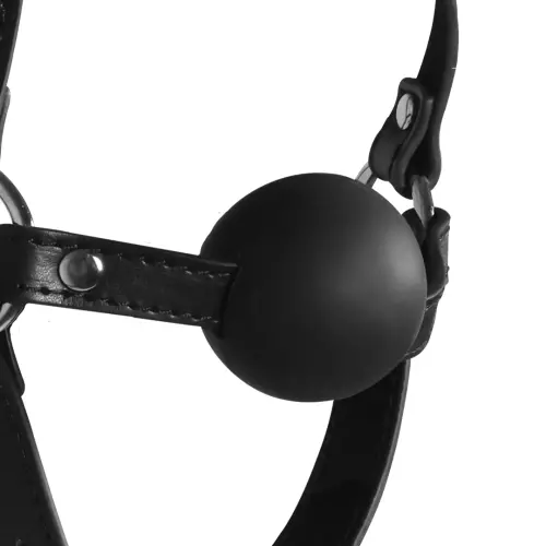 Muilkorf Gag met Bal Gag Xtreme Zwart – 6/8