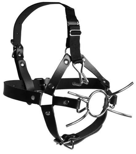 Gag met Neusklem Gag Cross Zwart – 3/8