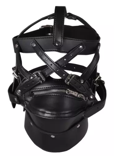 SM Gag Zip-Up Zwart – 4/8