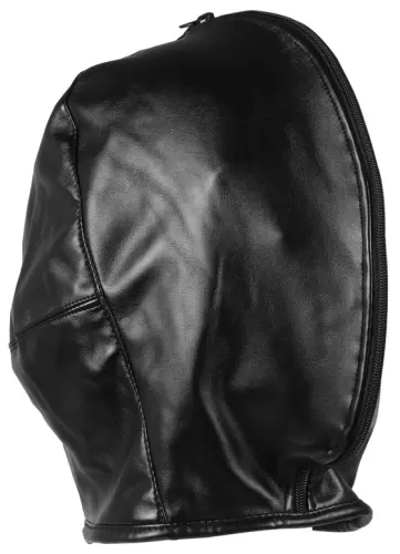 Bondage Kap Zip-Up Zwart – 3/8