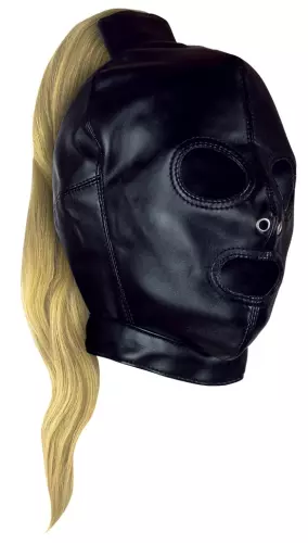 Maske mit Pferdeschwanz Blond HOOD TAIL Ouch! – 1/8