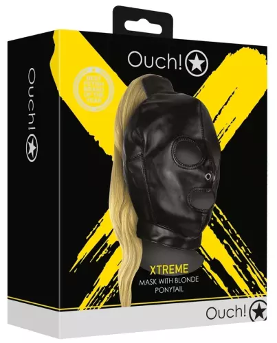 Maske mit Pferdeschwanz Blond HOOD TAIL Ouch! – 2/8