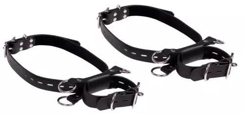 Oberschenkel-Fesseln Kneeling Cuffs Schwarz – 4/10