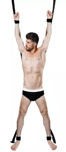 Bondage-Kreutz für Tür Blackcross Schwarz – 1/8