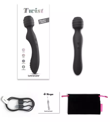 Stabvibrator Twist 12 x 3,5 cm Schwarz – 2/4