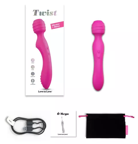 Stabvibrator Twist 12 x 3,5 cm Rosa – 2/5