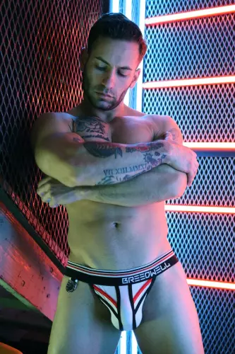 Slip Locker Room Wit-Zwart – 13/16