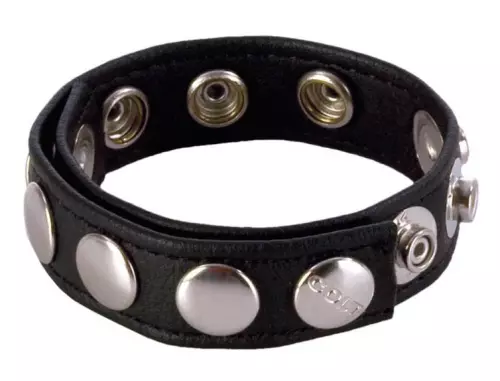 Leder Penisring 8 Druckknöpfe – 3/7