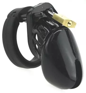 Keuschheitskäfig Sily 7 x 3,3cm Schwarz – 1/3