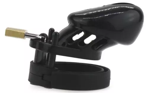 Keuschheitskäfig Sily 7 x 3,3cm Schwarz – 2/3