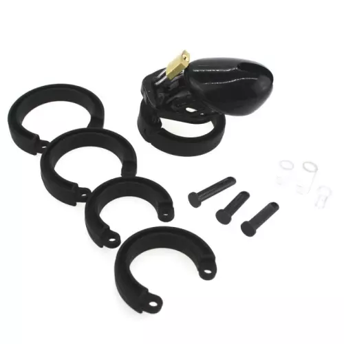 Keuschheitskäfig Sily 7 x 3,3cm Schwarz – 3/3