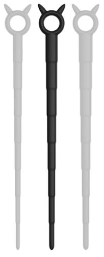 Silicone Urethral Sound Diablo M 25 cm - Diameter 5 to 12mm