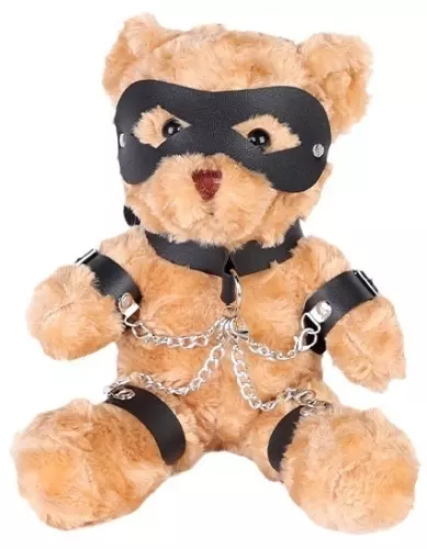 Plüsch Teddybär Bondage 31cm Braun – 1/2
