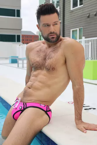 Badehose Expose Swim Neonrosa – 12/16
