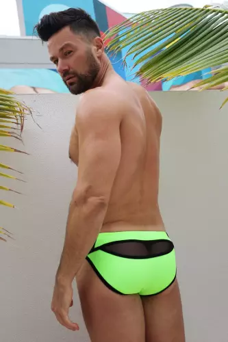 Badehose Expose Swim Neongrün – 5/15