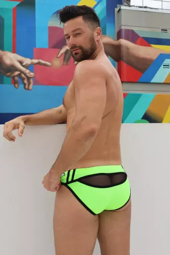 Badehose Expose Swim Neongrün – 13/15