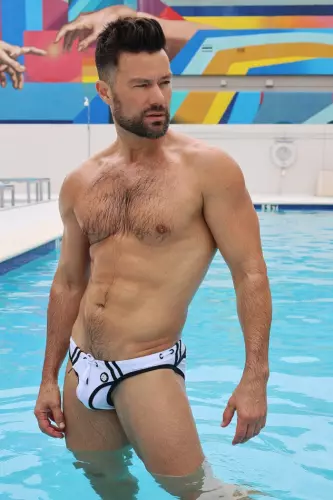 Badehose Expose Swim Neonweiß – 7/16