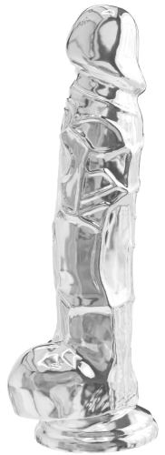 Realistic Dildo Diamond Dick 18 x 4.9cm Clear