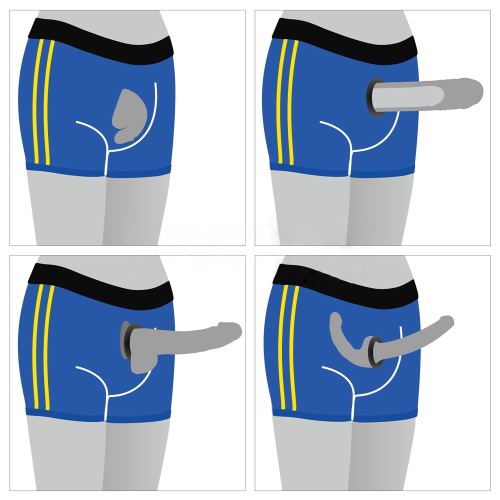 Chic Strap-On Boxer Blue