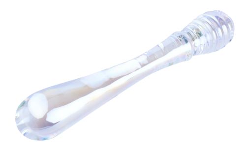 Glass Dildo Twin Pleasures 20 x 3.6cm Clear