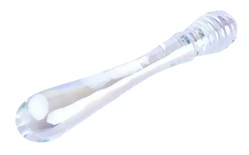 Twin Pleasures Glass Dildo 20 x 3.6cm Transparent – 1/8