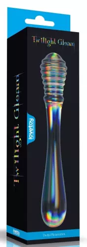 Twin Pleasures Glass Dildo 20 x 3.6cm Transparent – 2/8