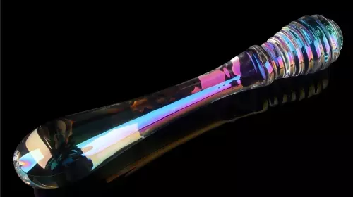 Twin Pleasures Glass Dildo 20 x 3.6cm Transparent – 4/8